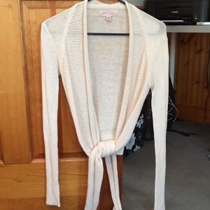 Cardigan with Tie Front
